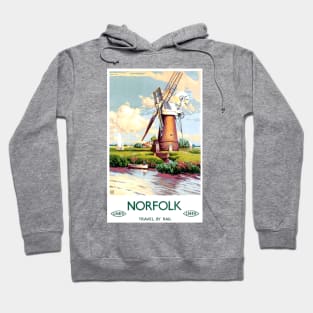 Vintage Travel Poster - Norfolk Hoodie